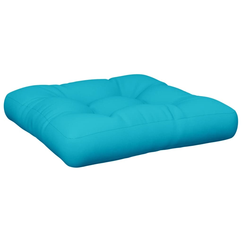 vidaXL Almofadão para paletes 50x50x12 cm tecido turquesa