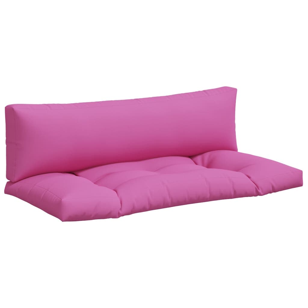 vidaXL Almofadões p/ móveis de paletes 2 pcs tecido oxford rosa