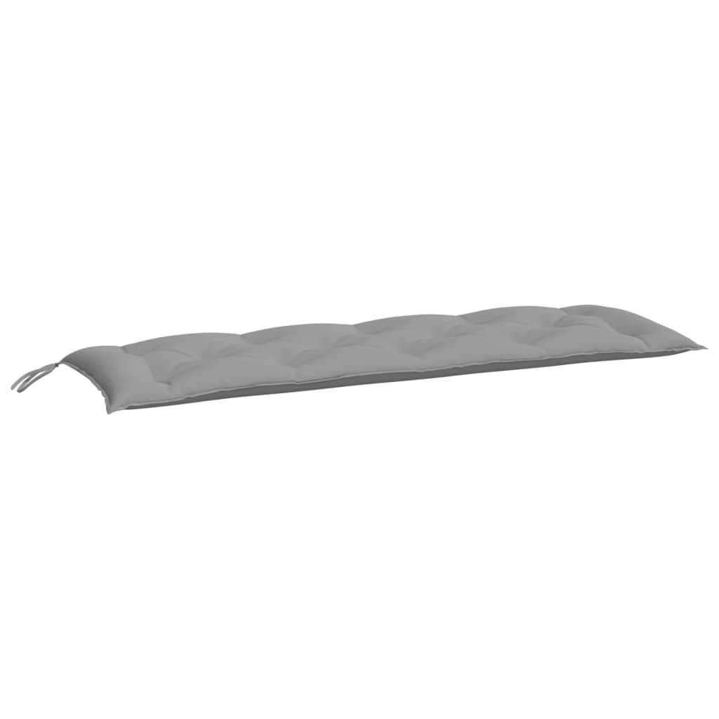 vidaXL Almofadão p/ banco de jardim 150x50x7cm tecido oxford cinzento