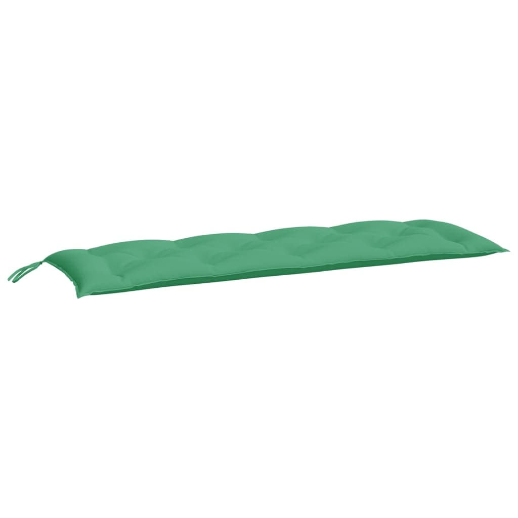 vidaXL Almofadão p/ banco de jardim 150x50x7cm tecido oxford verde