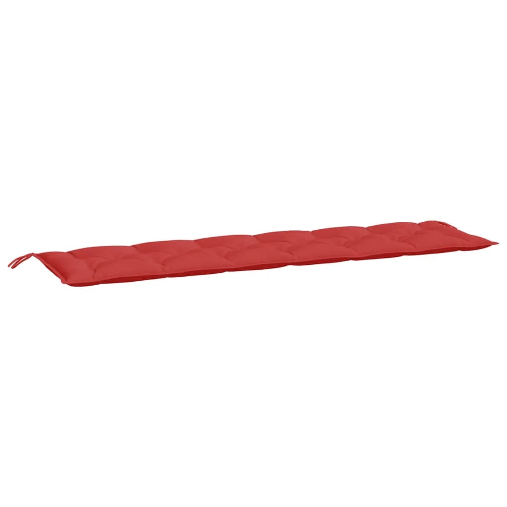 vidaXL Almofadão p/ banco de jardim 200x50x7cm tecido oxford vermelho