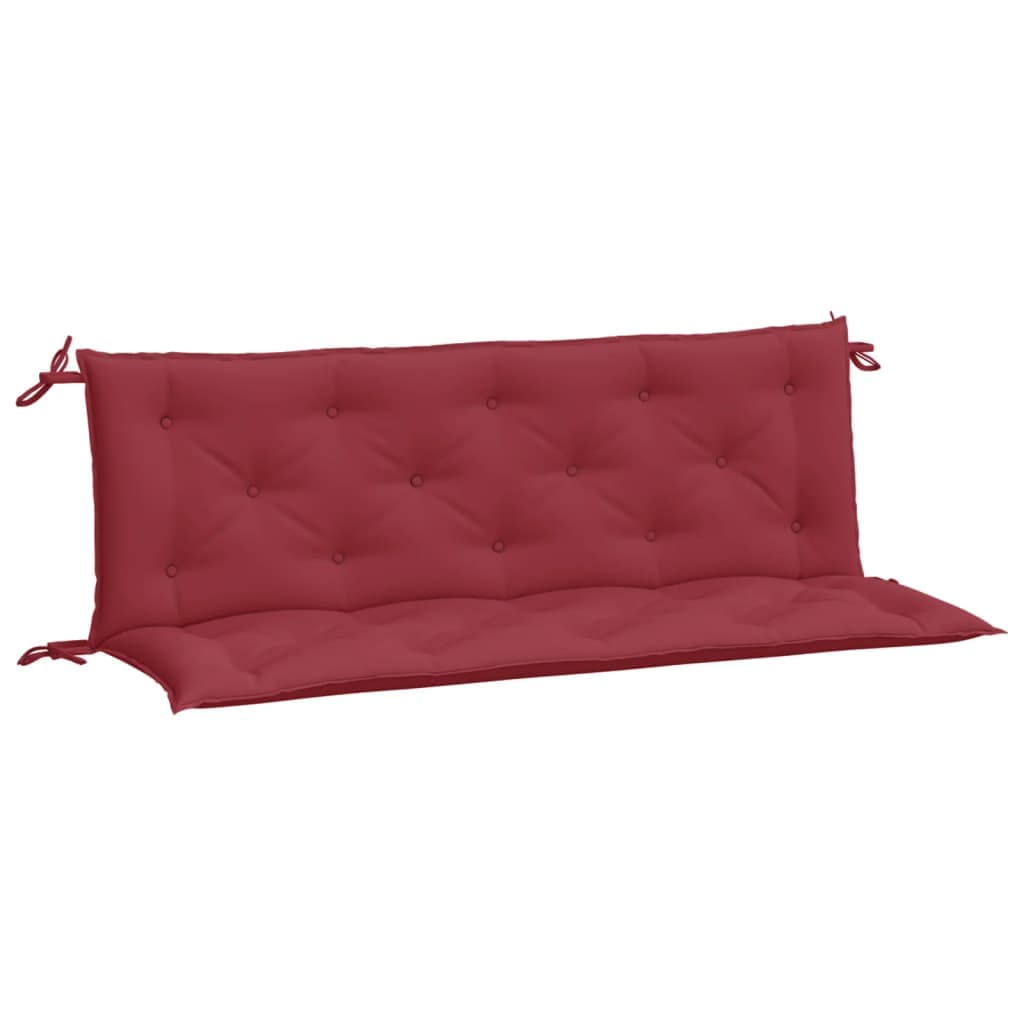 vidaXL Almofadões banco jardim 2 pcs tecido oxford vermelho tinto