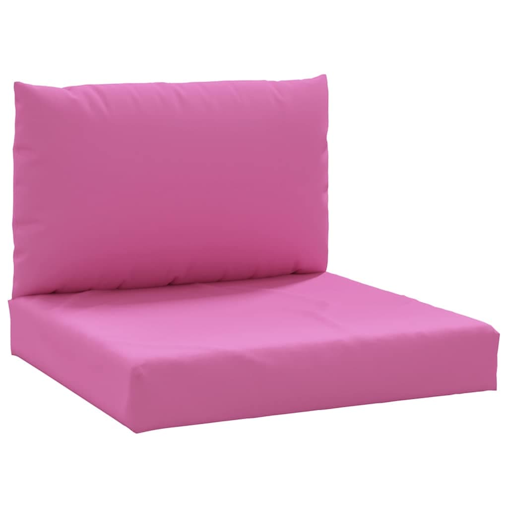 vidaXL Almofadões p/ móveis de paletes 2 pcs tecido oxford rosa