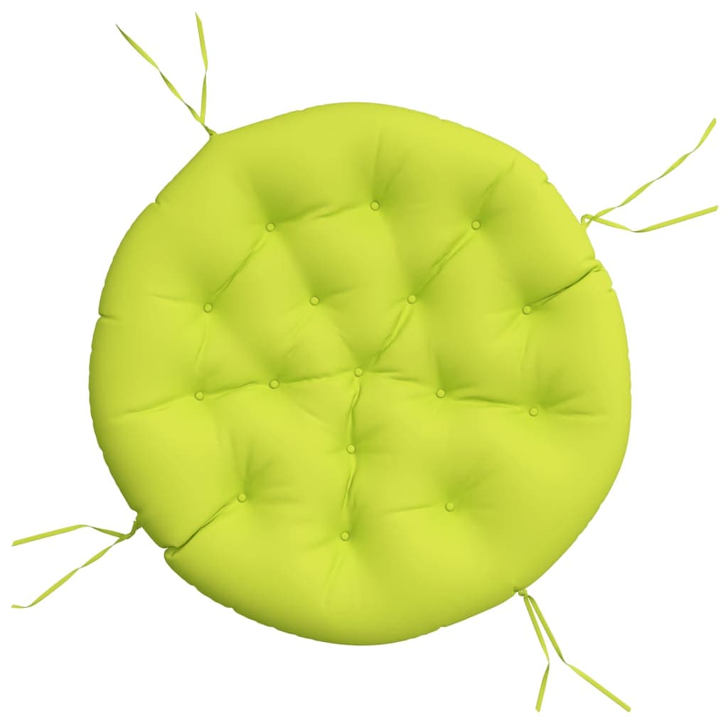vidaXL Almofadão redondo Ø 100 x11 cm tecido oxford verde brilhante