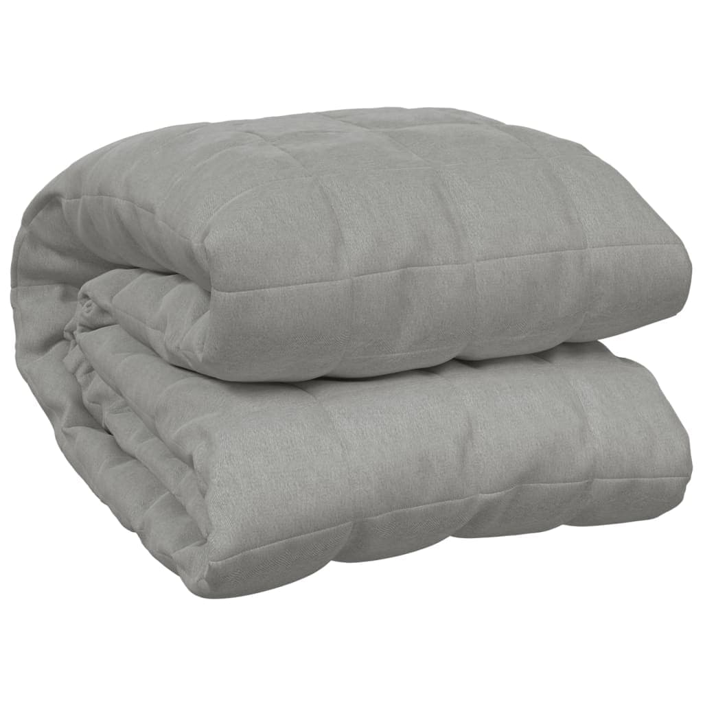vidaXL Manta pesada 9 kg 200x220 cm tecido cinza