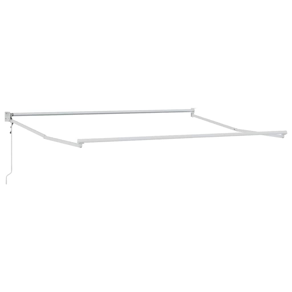 vidaXL Estrutura de Toldo Retrátil Branco 350 X 250 cm Alumínio - 572449889