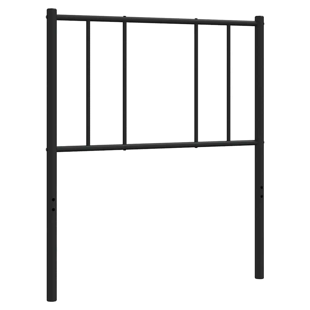 vidaXL Cabeceira de substituição 100 cm metal preto