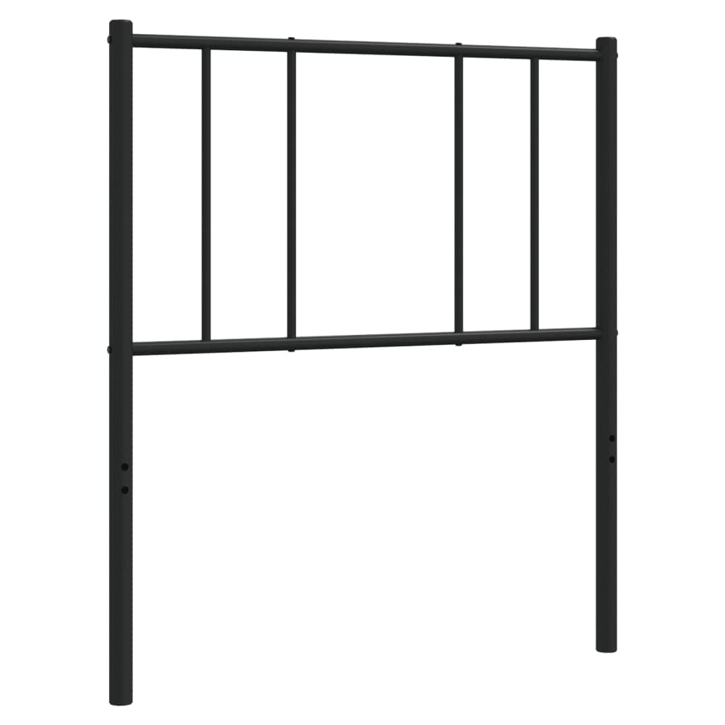 vidaXL Cabeceira de substituição 107 cm metal preto