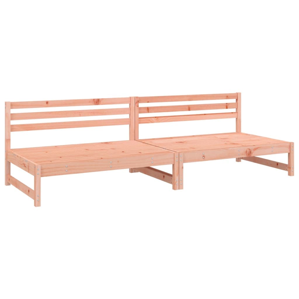 vidaXL Sofás de Centro para Jardim 2 Peças 120x80 cm Douglas Maciça