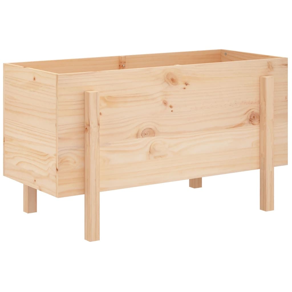 vidaXL Canteiro elevado de jardim 101x50x57 cm madeira de pinho maciça