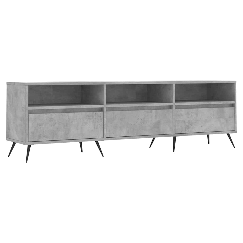 vidaXL Móvel de TV 150x30x44,5 cm derivados de madeira cinza cimento