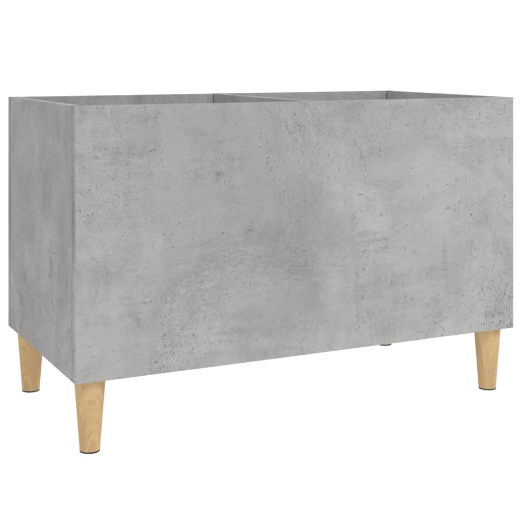 vidaXL Armário p/ discos 74,5x38x48 cm derivados madeira cinza-cimento