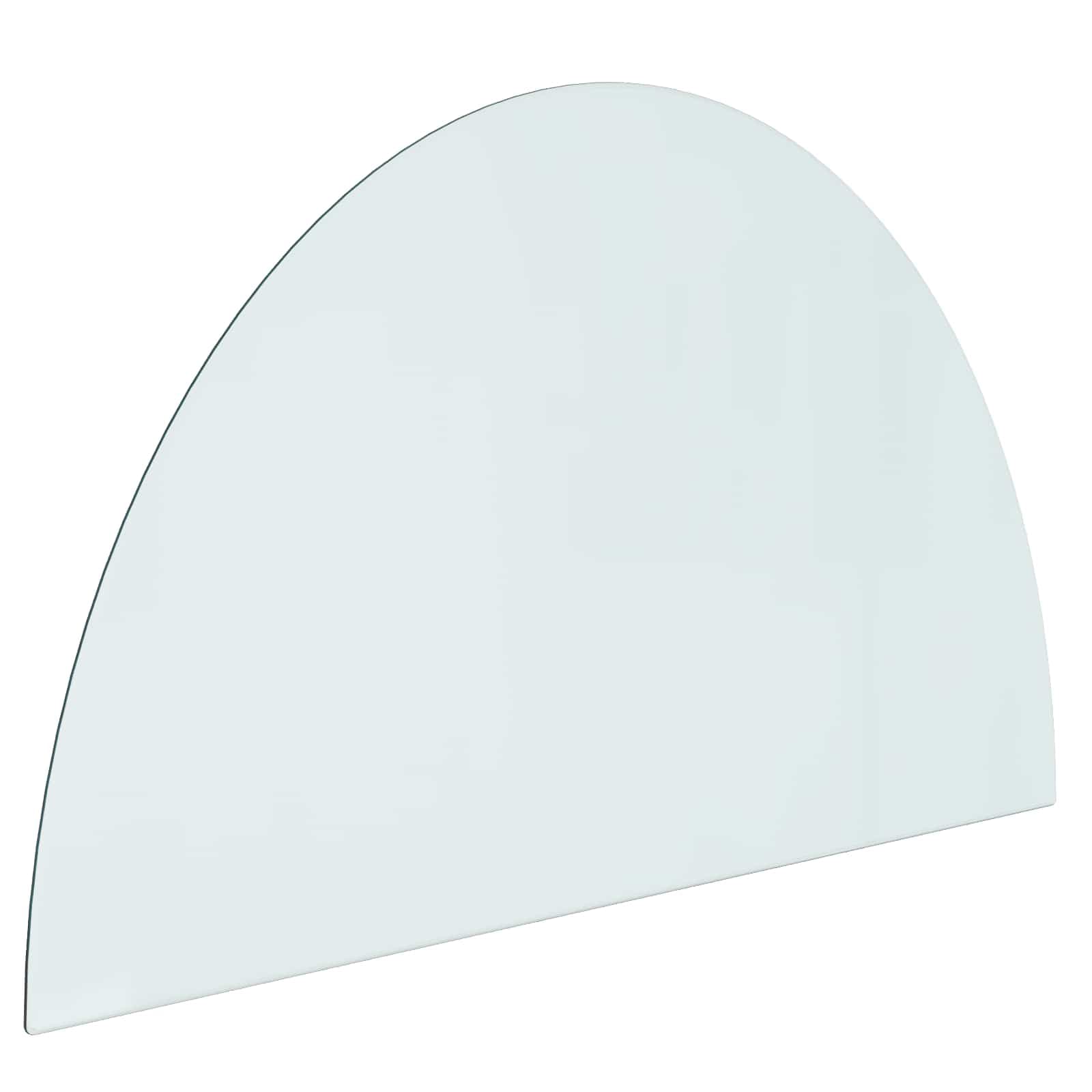 vidaXL Placa de Vidro para Lareira Transparente 1000 x 600 mm Vidro
