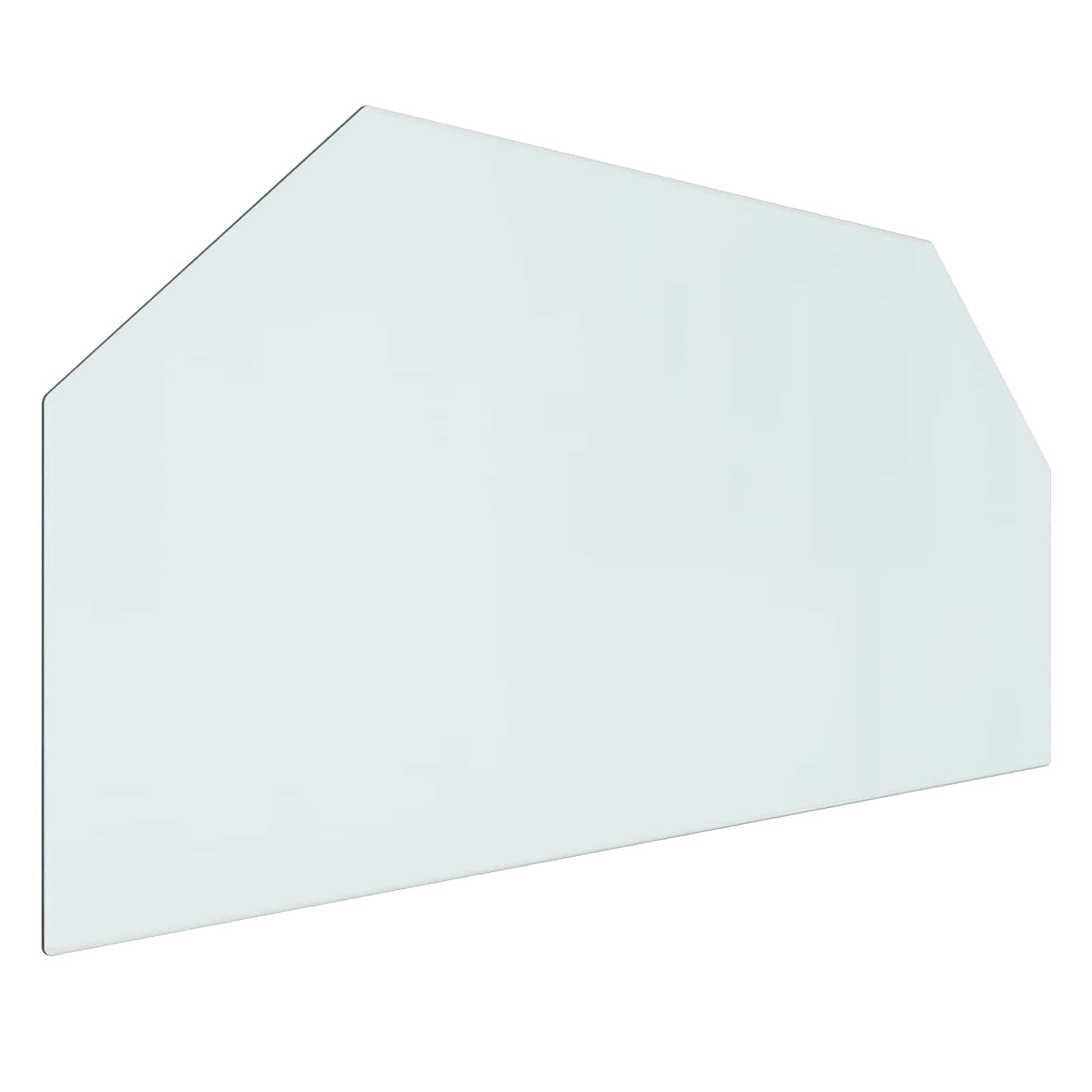 vidaXL Placa de Vidro para Lareira Transparente 100 x 50 cm Vidro