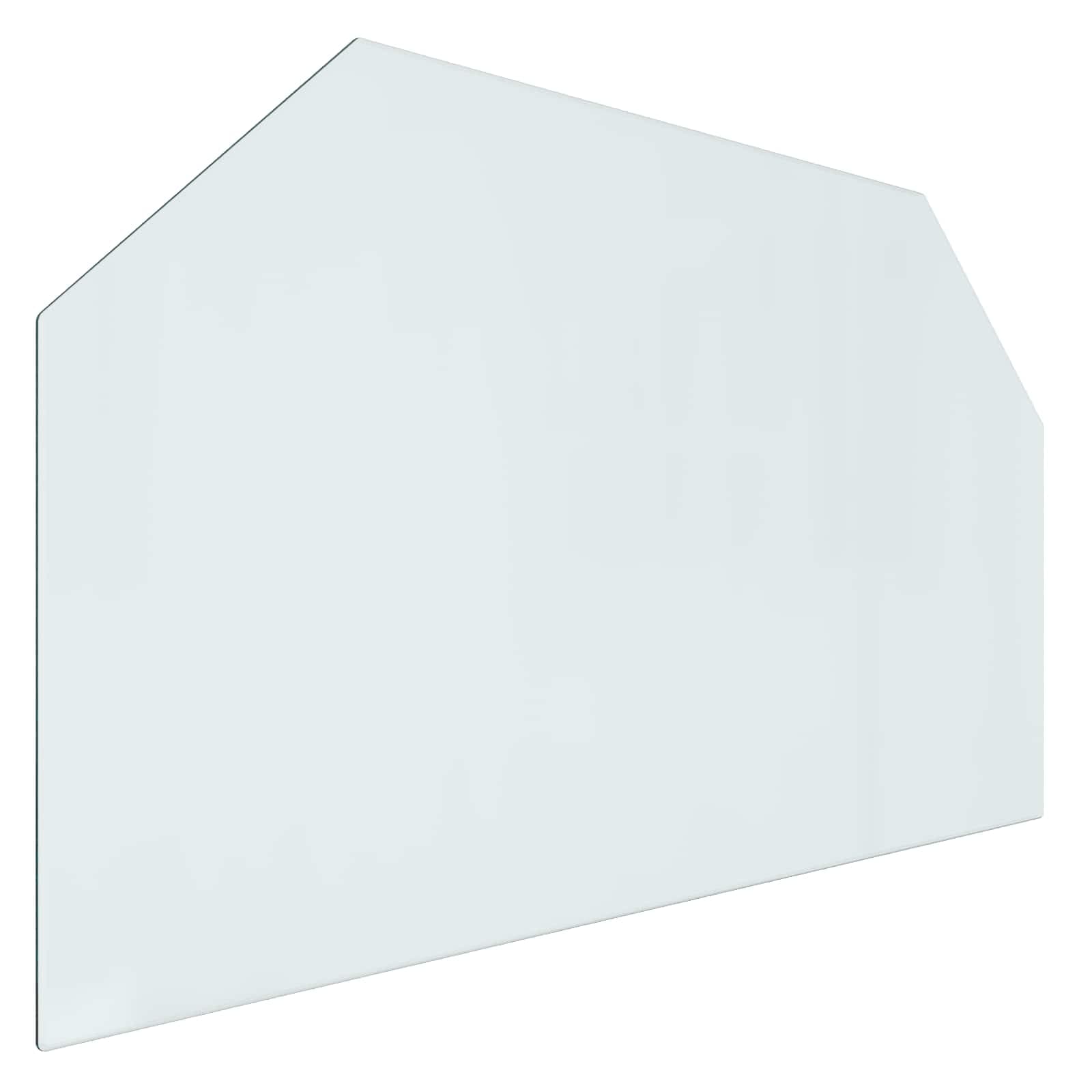 vidaXL Placa de Vidro para Lareira Transparente 100 x 60 cm Vidro