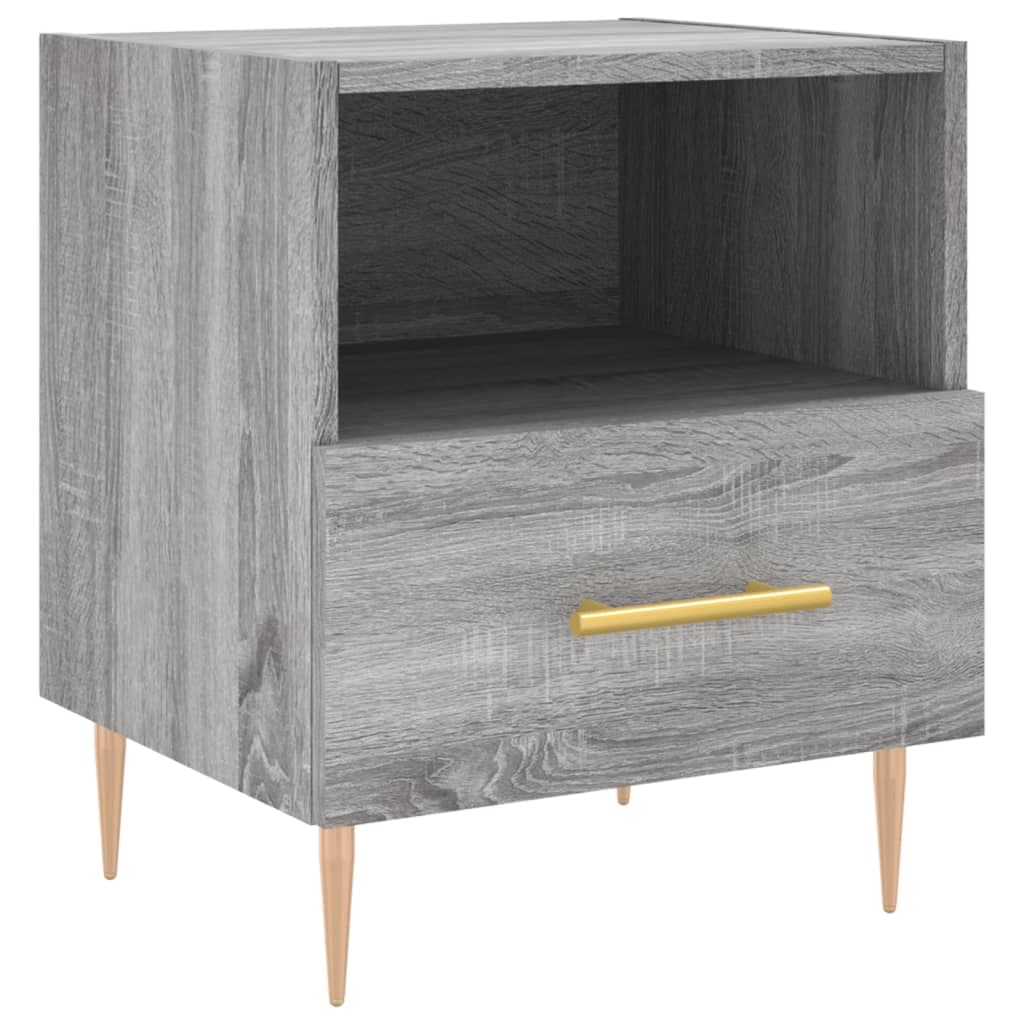 Mesa Cabeceira 40x35x47,5 cm Derivados Madeira Sonoma Cinza - 827416