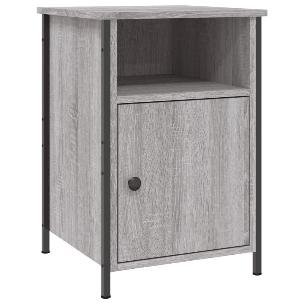 vidaXL Mesa de cabeceira 40x42x60 cm derivados madeira cinzento sonoma