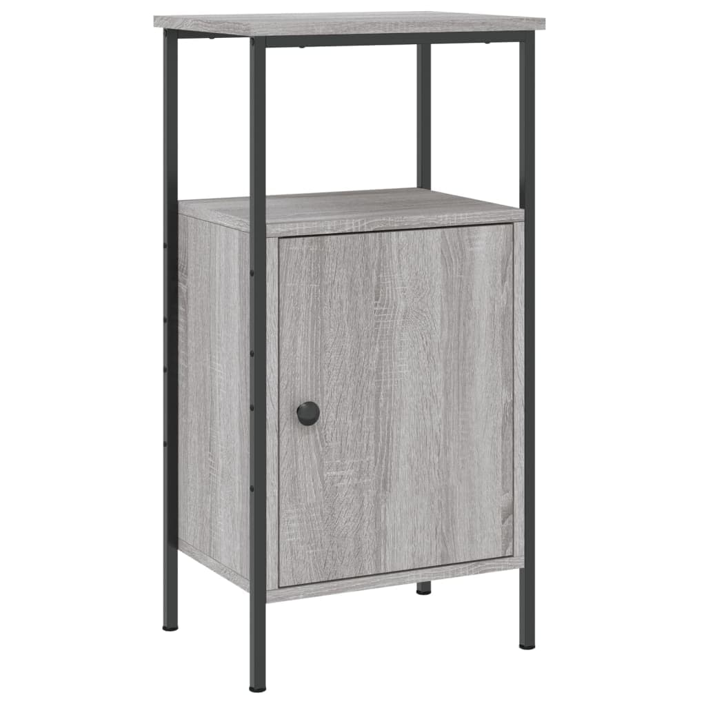 vidaXL Mesa cabeceira 41x31x80 cm derivados de madeira cinzento sonoma