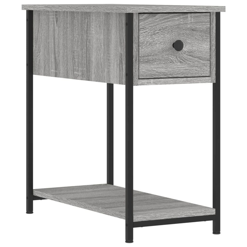 Mesa de Cabeceira 30x60x60 cm Derivados Madeira Sonoma Cinza - 826059