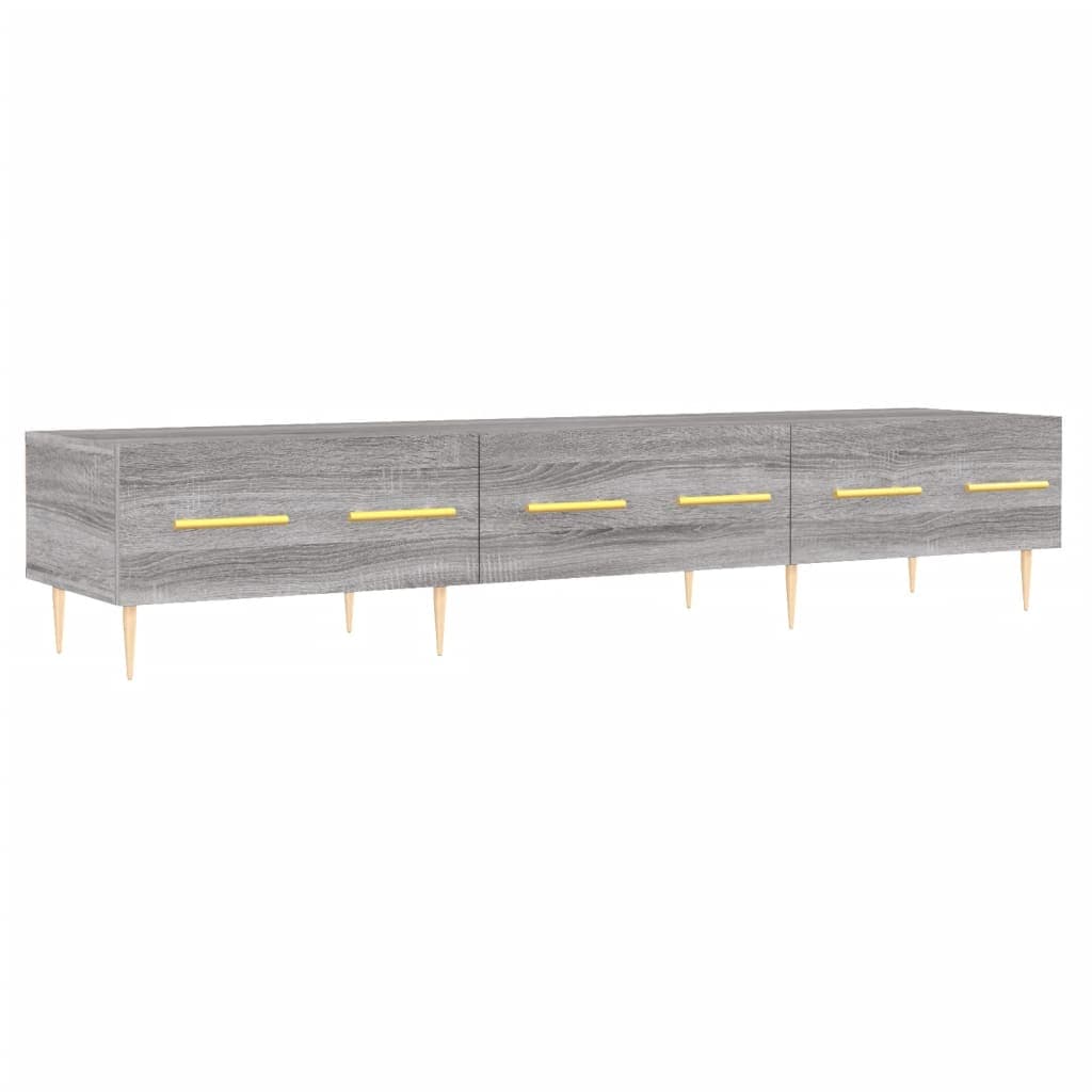 vidaXL Móvel de TV 150x36x30 cm derivados de madeira cinzento sonoma