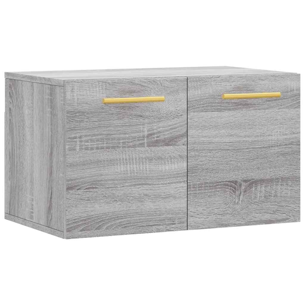vidaXL Armário parede 60x36,5x35 cm derivados de madeira cinza sonoma