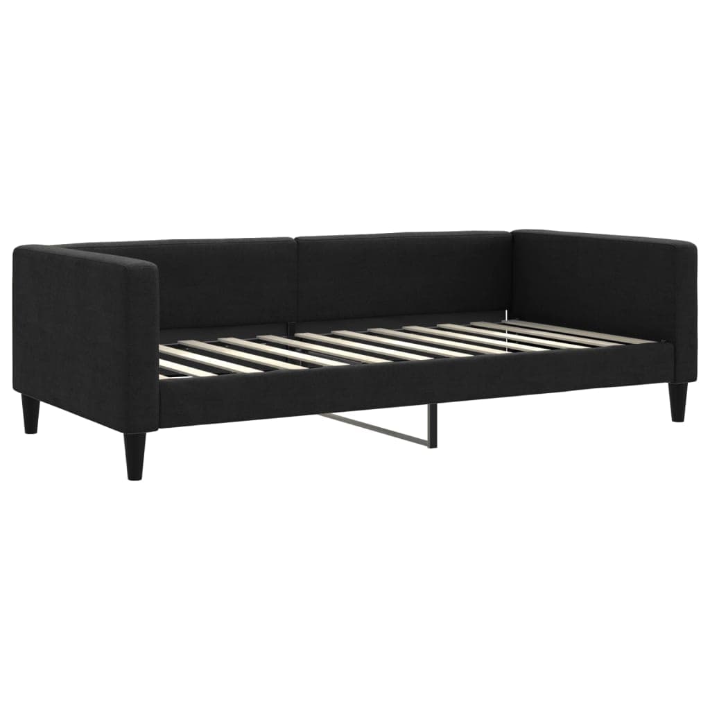 vidaXL Sofá-cama 100x200 cm tecido preto