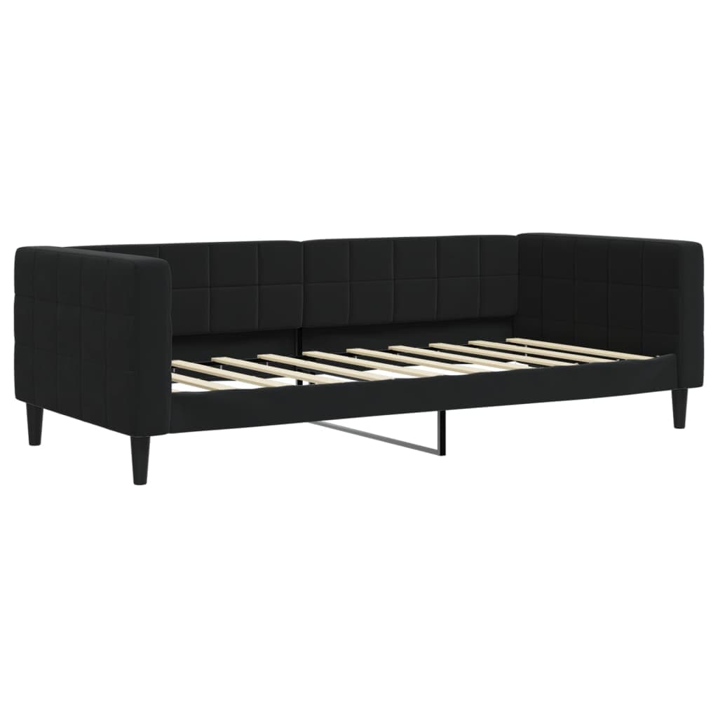 vidaXL Sofá-cama 90x190 cm veludo preto