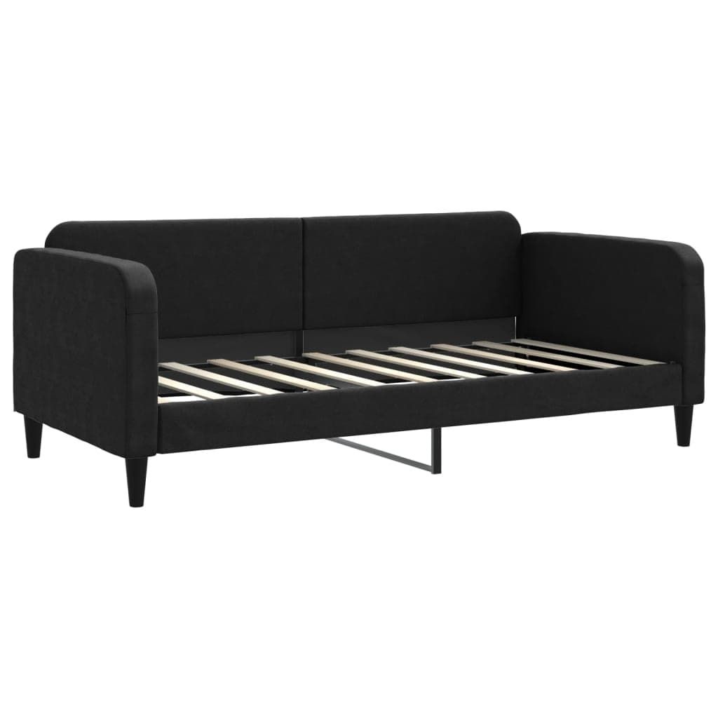 vidaXL Sofá-cama 90x190 cm tecido preto