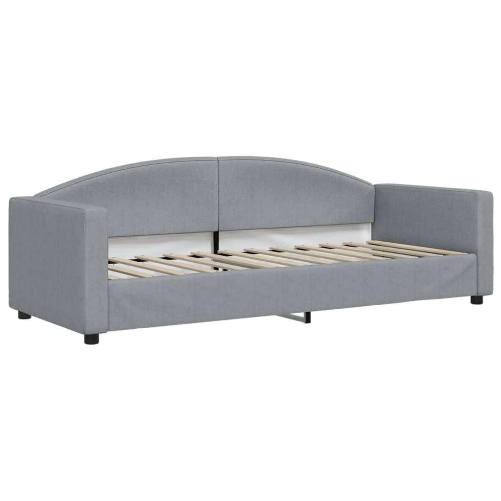 vidaXL Sofá-cama 80x200 cm tecido cinzento-claro