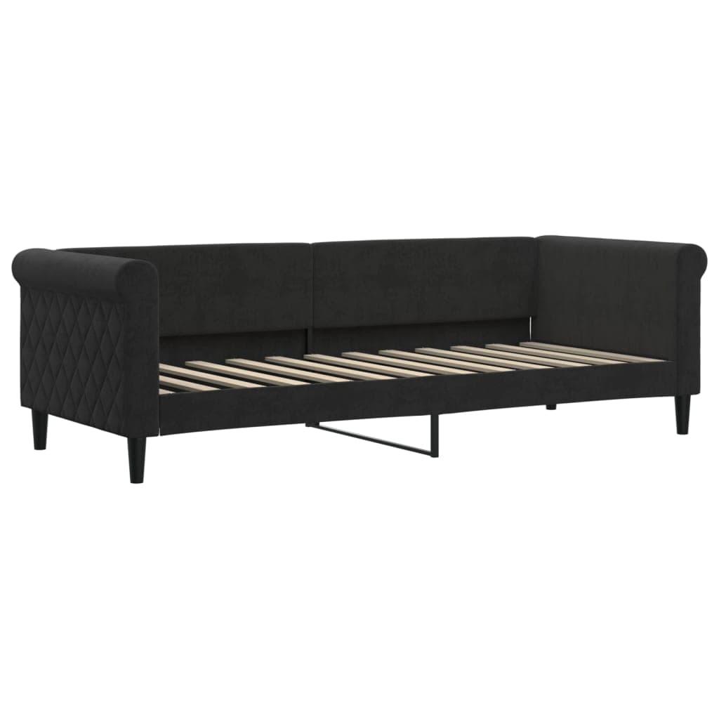 vidaXL Sofá-cama 80x200 cm veludo preto