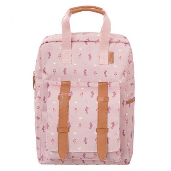 Fresk Mochila Grande Cavalo Marinho Rosa