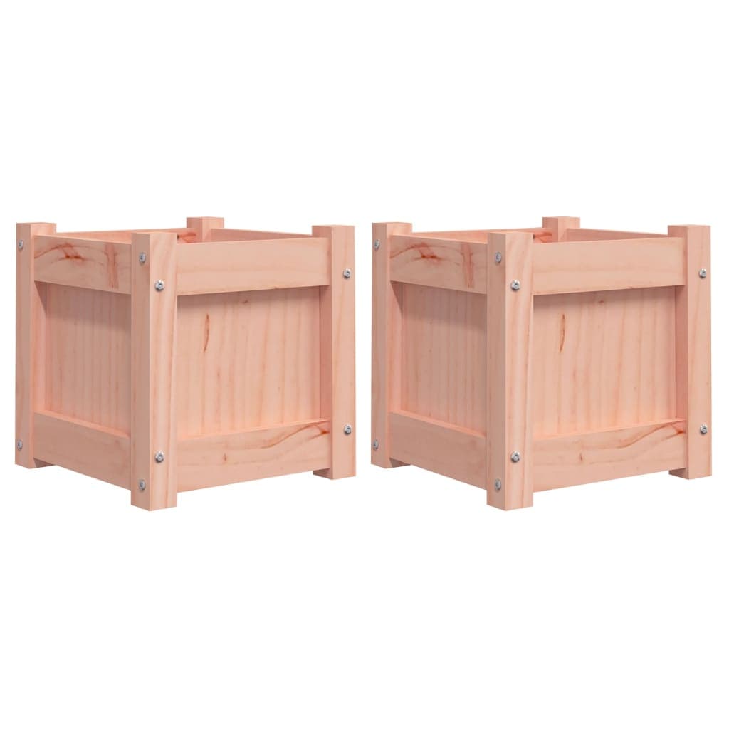 vidaXL Vasos/floreiras de jardim 2 pcs madeira de douglas maciça