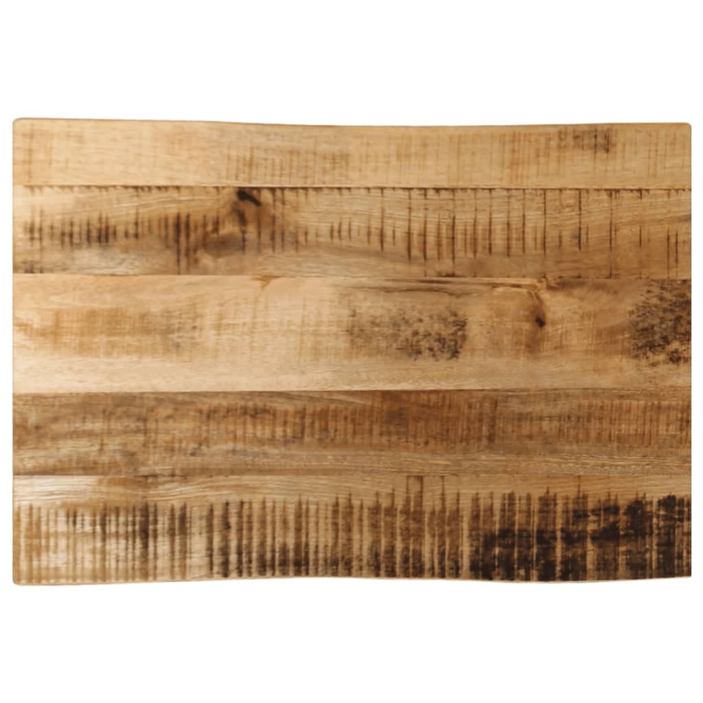 vidaXL Tampo de mesa c/ borda viva 70x40x3,8cm mangueira áspera maciça