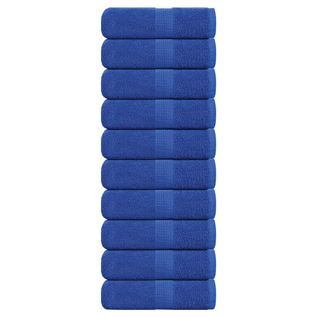 vidaXL Toalhas de Bidé 10 Peças 30x50 cm 360 Gsm 100% Algodão Azul - 2298474690