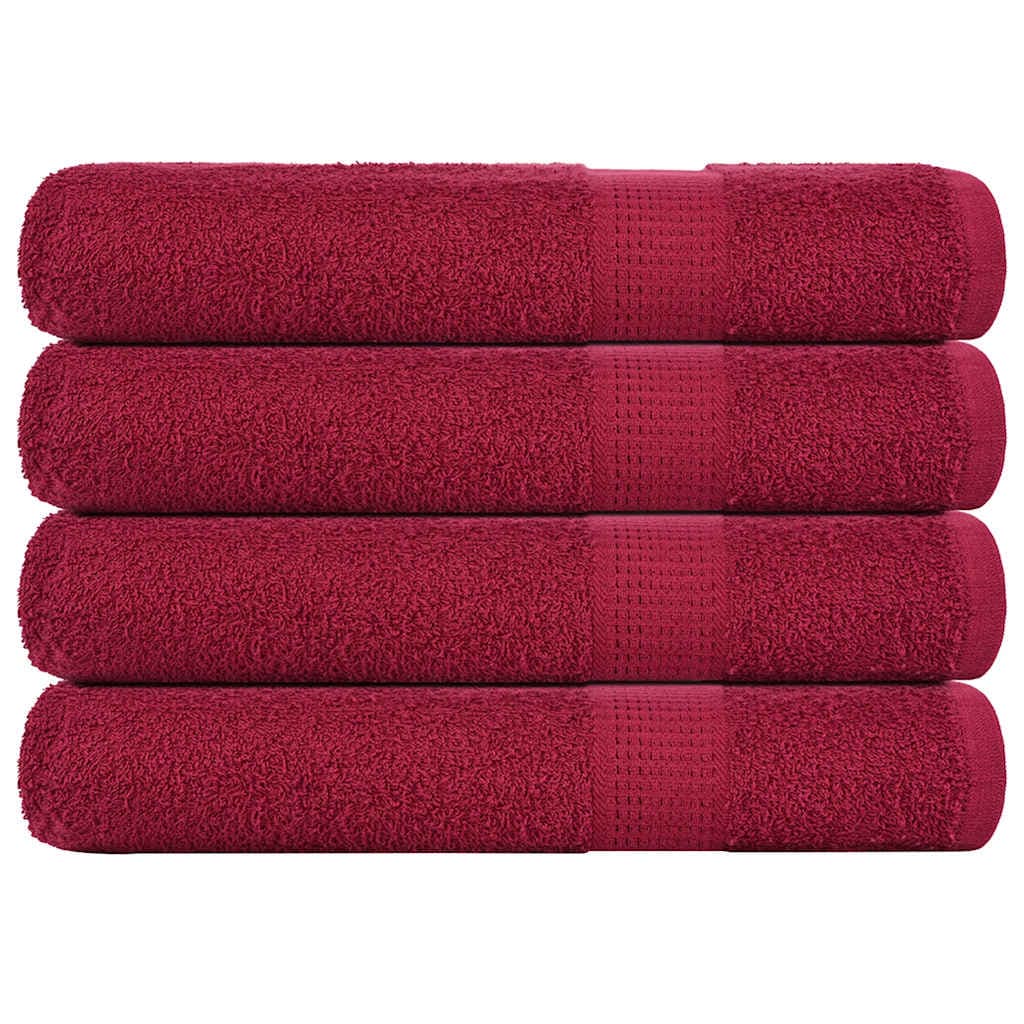 vidaXL Toalhas 4 Peças 100x200 cm 360 Gsm 100% Algodão - 187373761