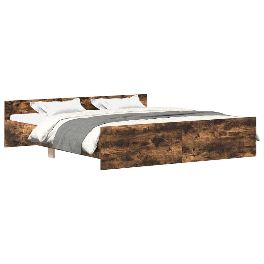 Estrutura de Cama Moona 160x200 cm Madeira Rustica