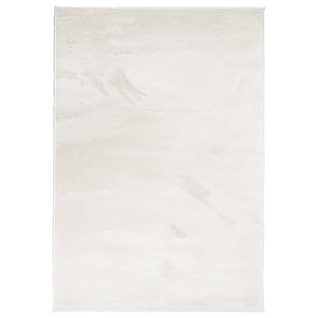 vidaXL Tapete de pelo curto OVIEDO 120x170 cm bege