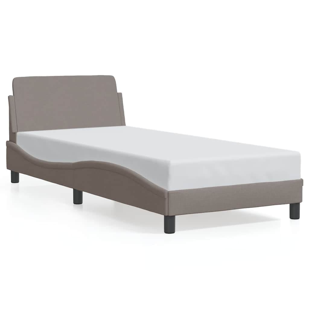 vidaXL Estrutura de cama com cabeceira Dover tecido 80x200 cm