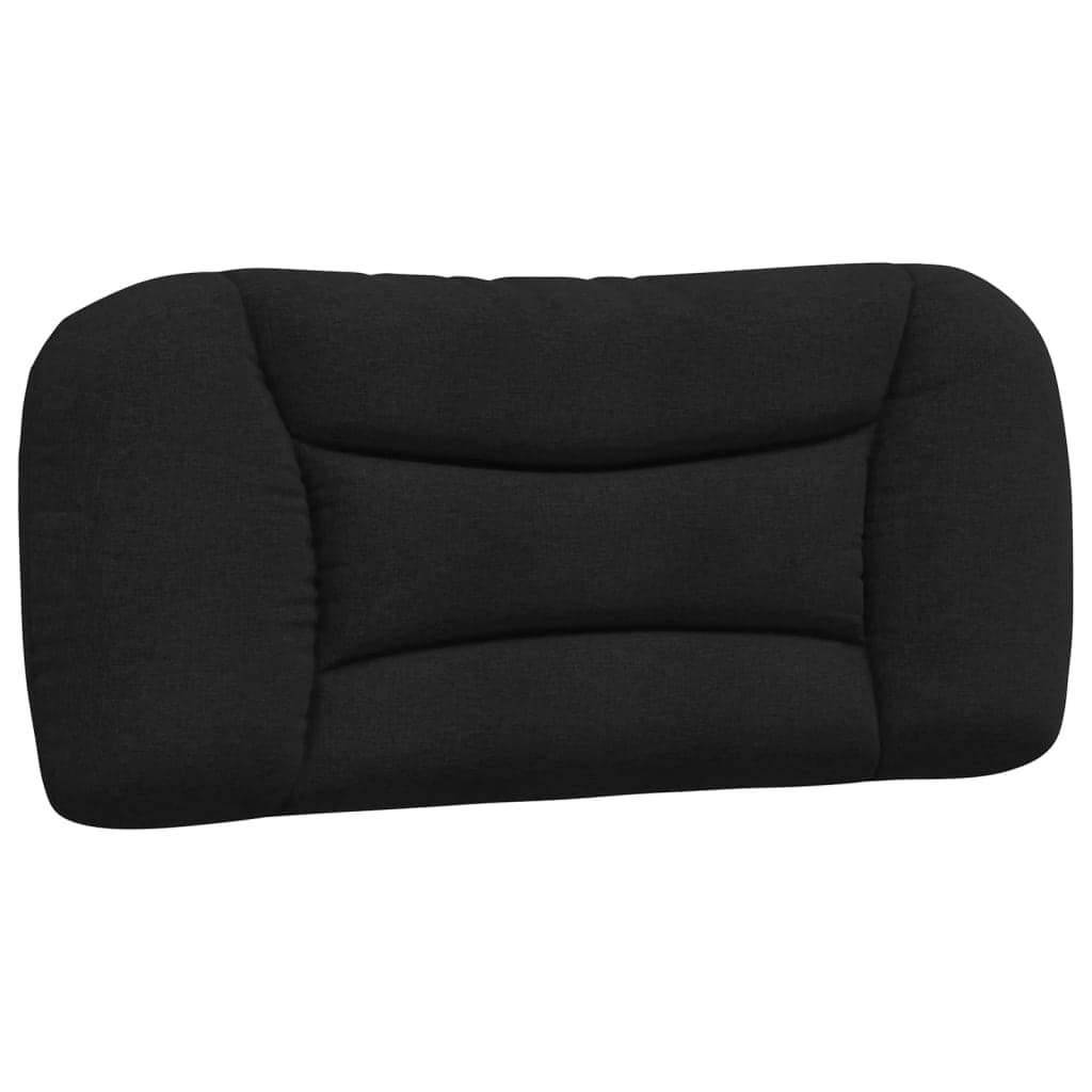 vidaXL Almofadão de cabeceira Hvar 80 cm tecido preto
