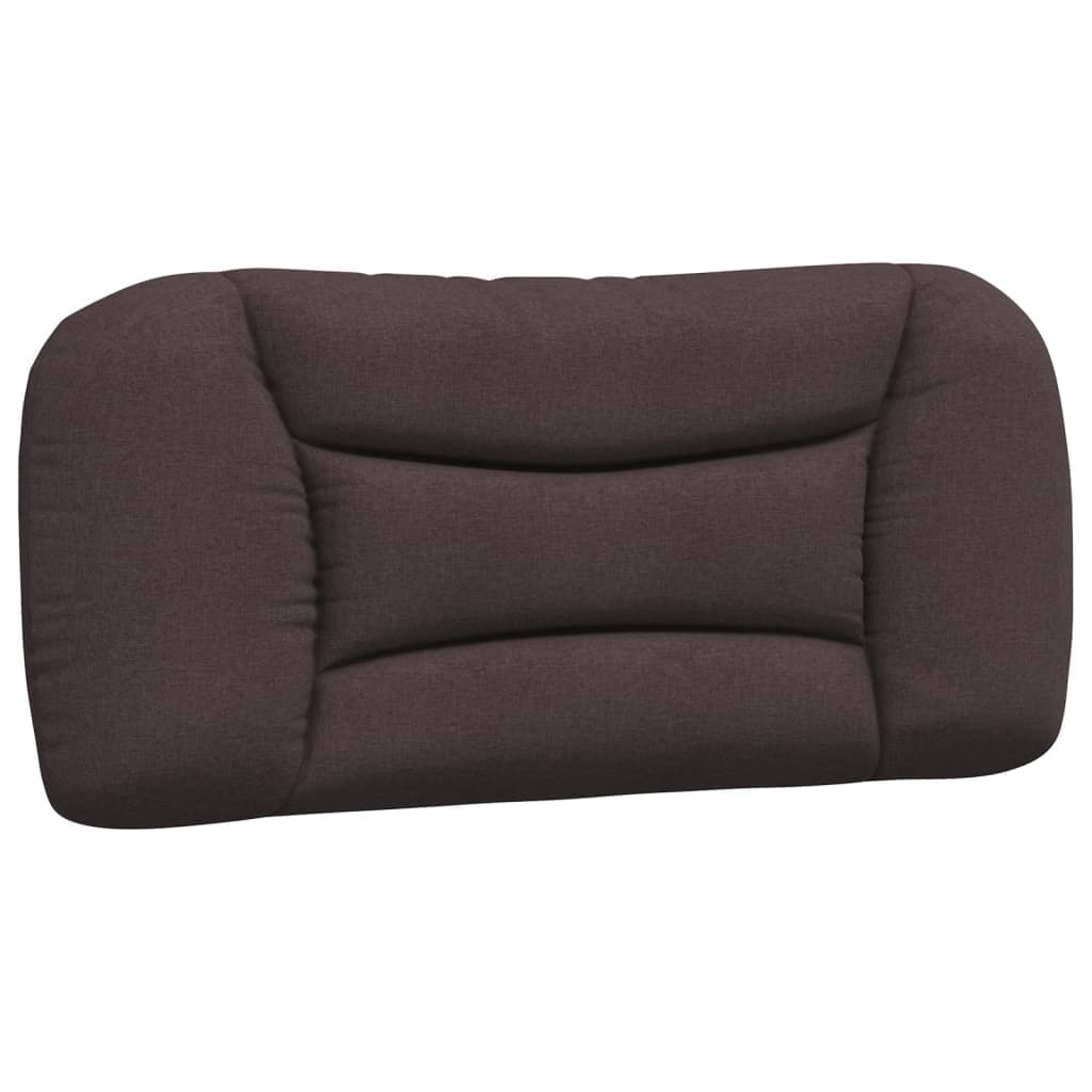 vidaXL Almofadão de cabeceira Hvar 90 cm tecido castanho-escuro