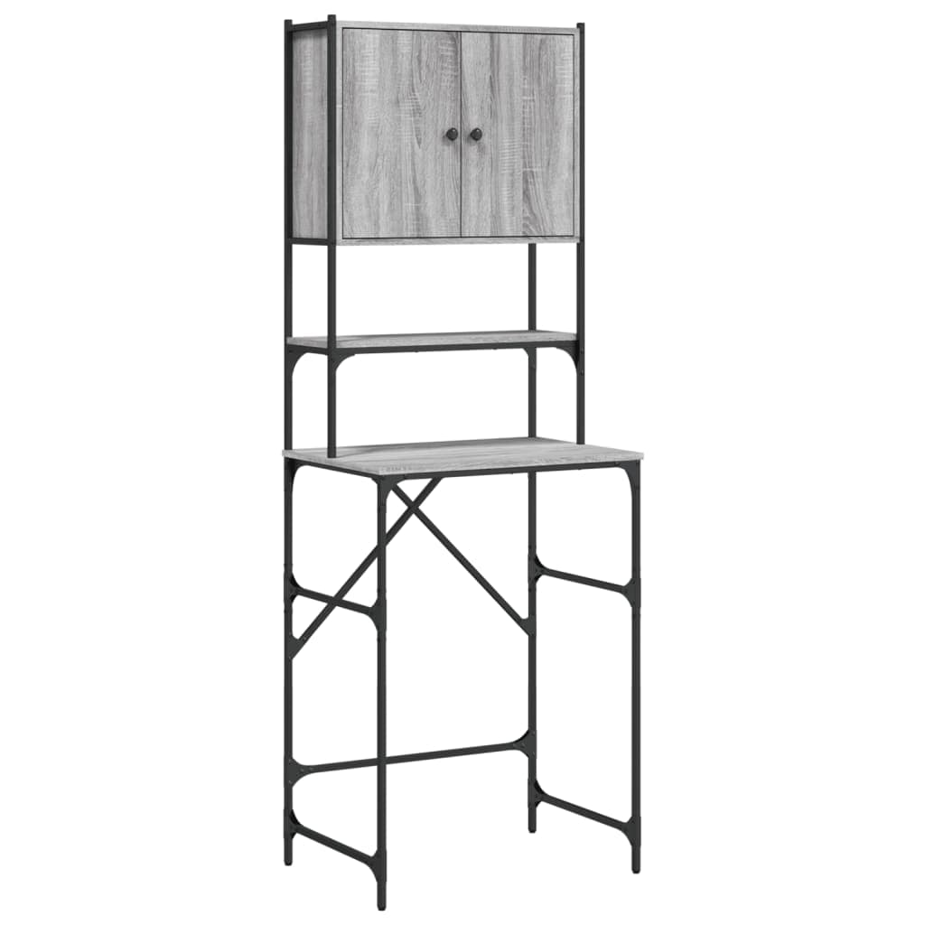 vidaXL Armário máquina de lavar 68x48,5x194 cm sonoma cinzento