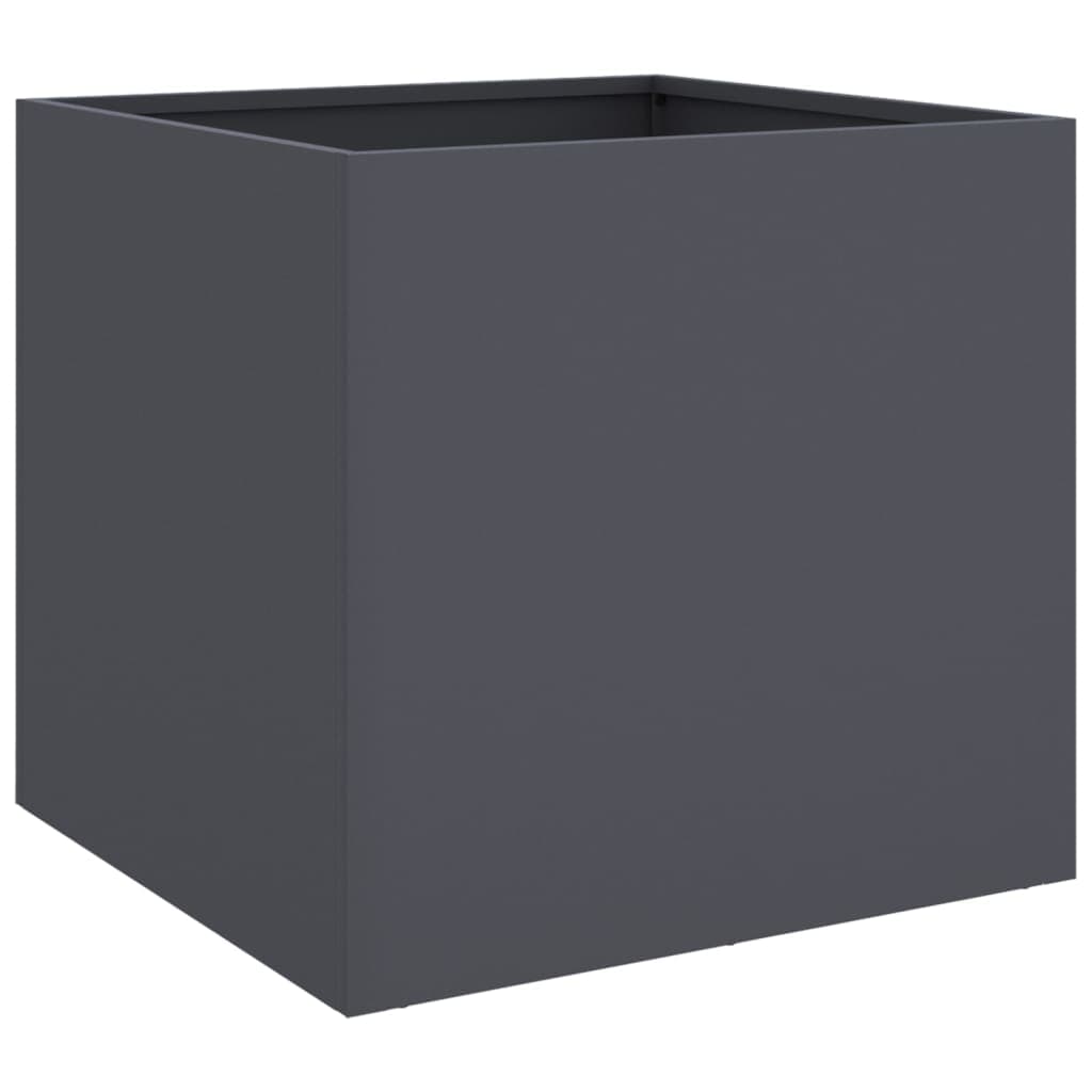 vidaXL Vaso/floreira 42x40x39 cm aço antracite