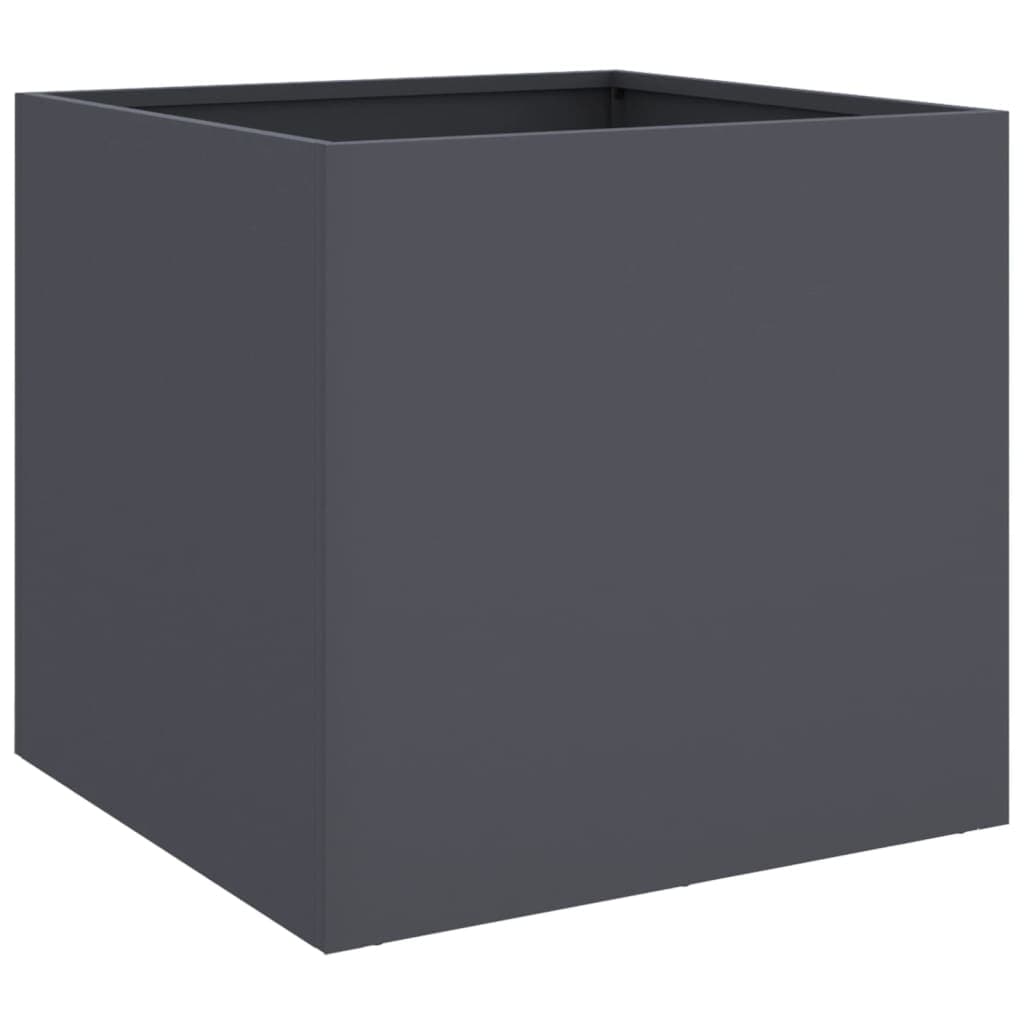 vidaXL Vaso/floreira 49x47x46 cm aço antracite