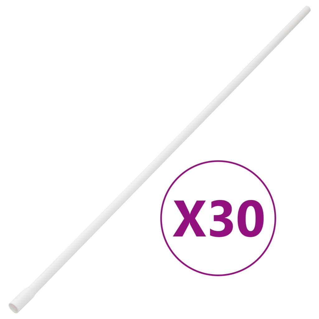 vidaXL Calhas para cabos Ø16 mm 30 m PVC