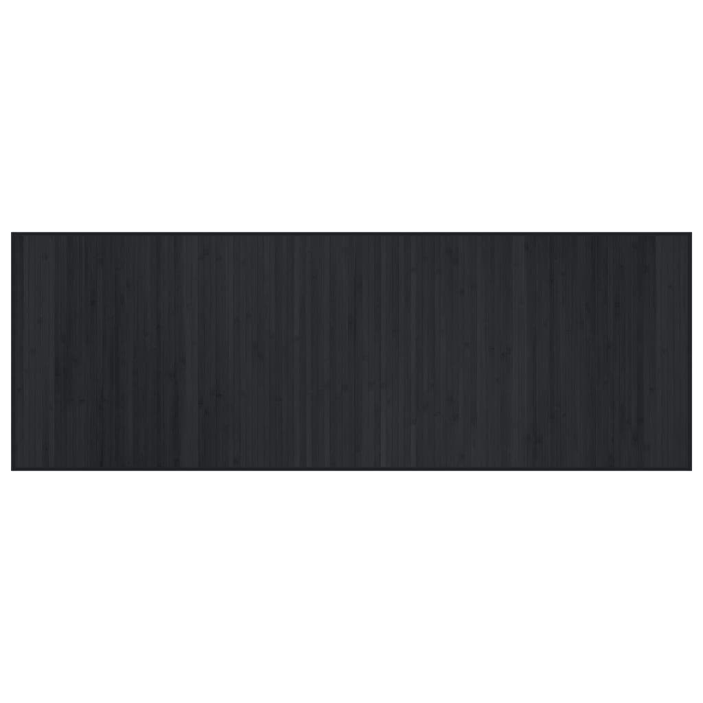 vidaXL Tapete retangular 70x200 cm bambu preto