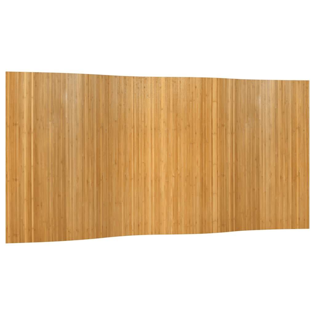 vidaXL Divisória largura 400 cm altura 165 cm bambu cor natural