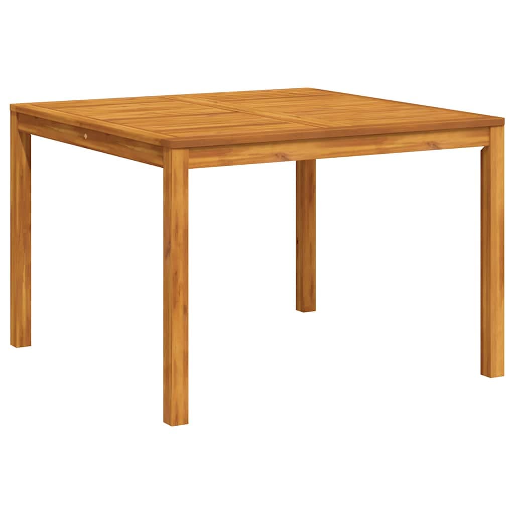 vidaXL Mesa de jantar p/ jardim 110x110x75 cm madeira de acácia maciça