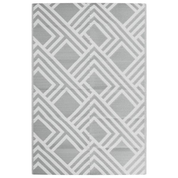 Tapete vidaXL de Exterior 120x180 cm Arakil Pp Cinzento - 788792298