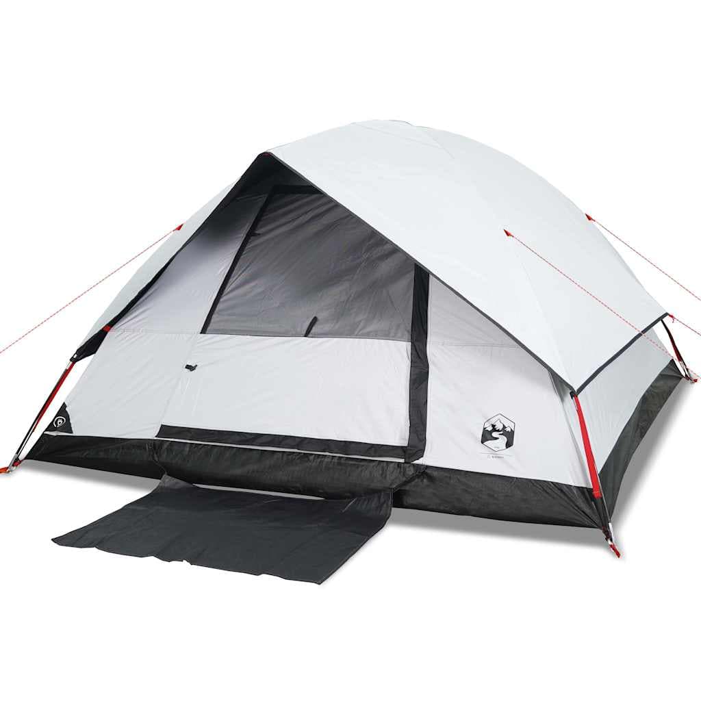 vidaXL Tenda familiar cúpula p/ 6 pessoas opaca impermeável branco