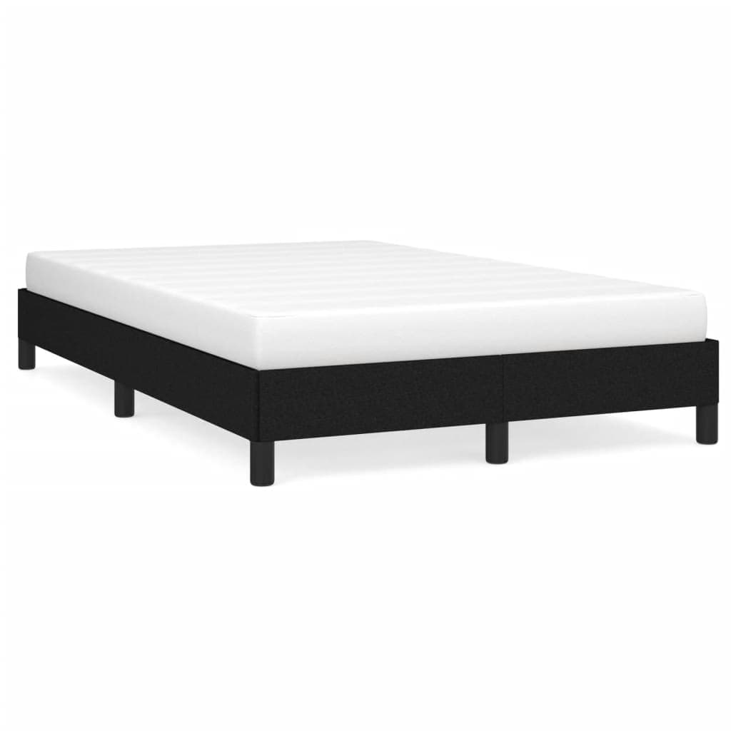 vidaXL Estrutura de Cama sem Colchão Preto 120x190 cm Tecido - 3707416499